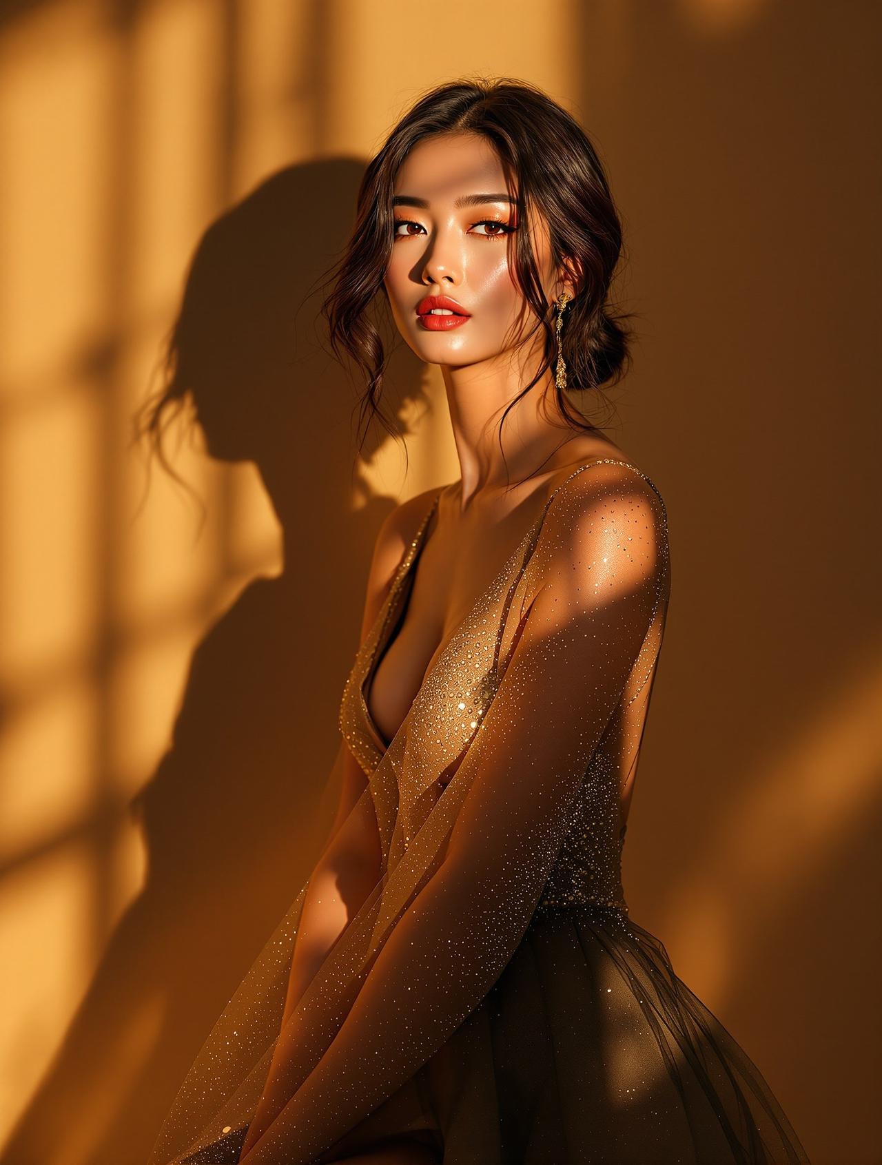某女星杂志封面大片
